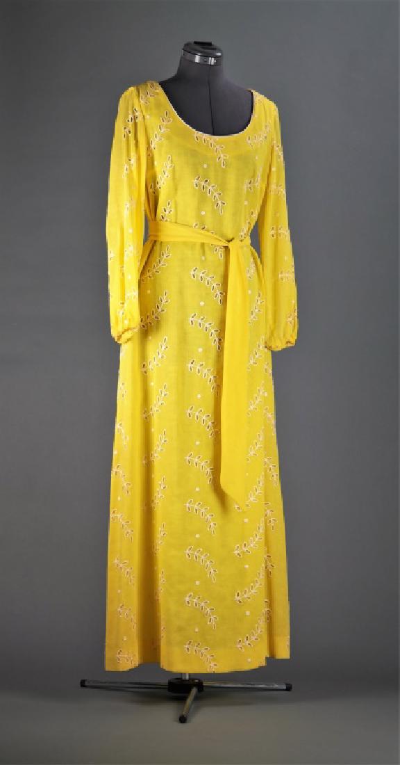 R&K, Yellow Eyelet Dress. (1 of 1)