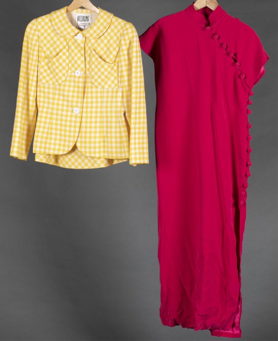 2 Bill Blass Jacket & Qipao Dress. (1 of 5)