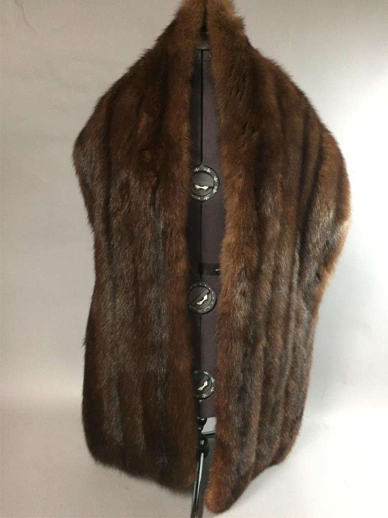 Brown Mink Fur Stole. (1 of 1)