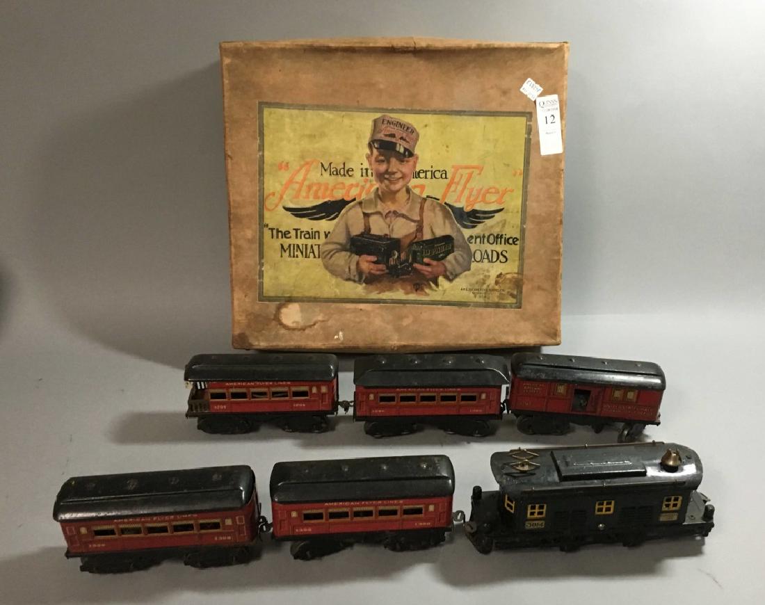 antique train set