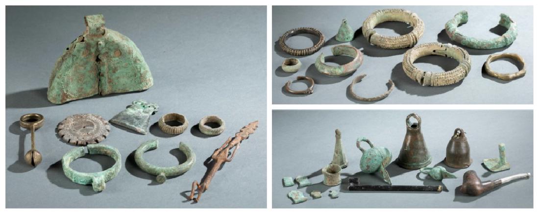 33 West African metal objects. 19th/20th century (1 of 18)