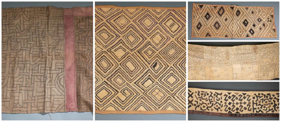 5 Kuba cloths. 20th century. (1 of 20)