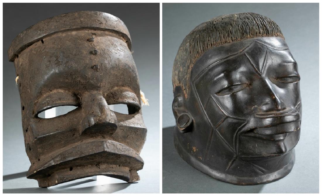 2 African masks. 20th century. (1 of 9)