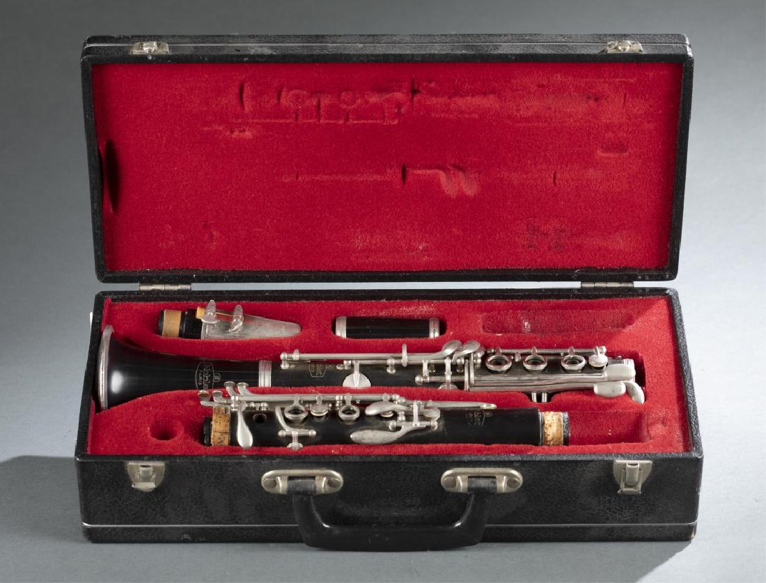 Clarinet with case. 20th century.: A clarinet with case. 20th century._x000D_ Provenance: Inventory and Collection from the Estate of Merton D. Simpson.