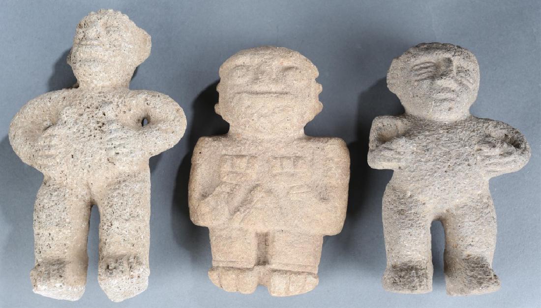 3 Atlantic watershed volcanic stone figures. AD 10 (1 of 5)