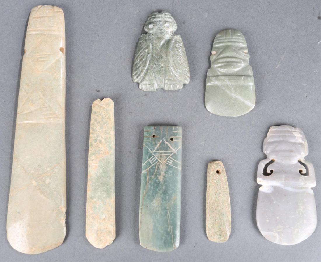 7 Costa Rican pendants. 300 BC to 1500 AD. (1 of 5)