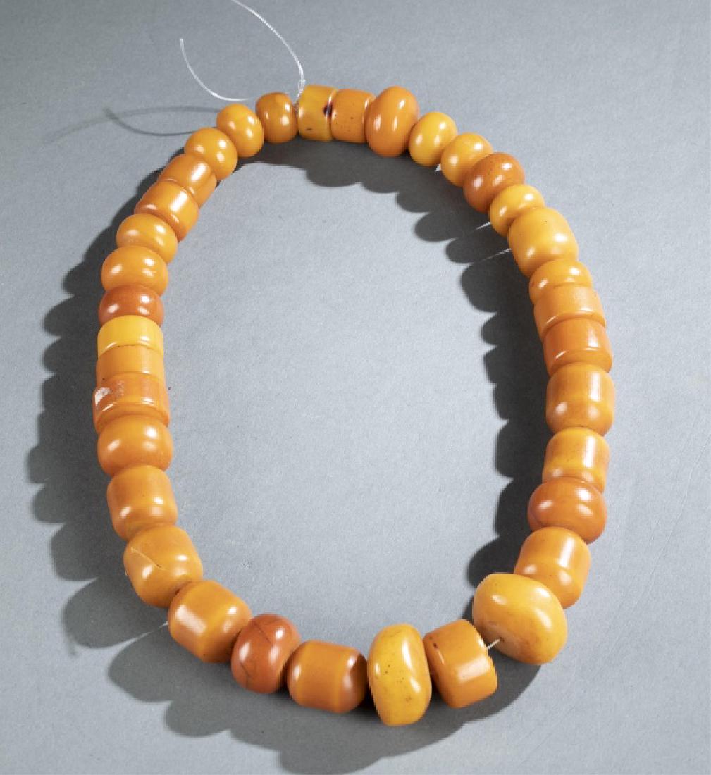 Amber style necklace. 20th century. (1 of 3)