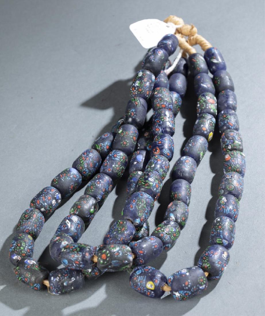 3 Strands of Venetian Glass African Trade Beads. (1 of 3)