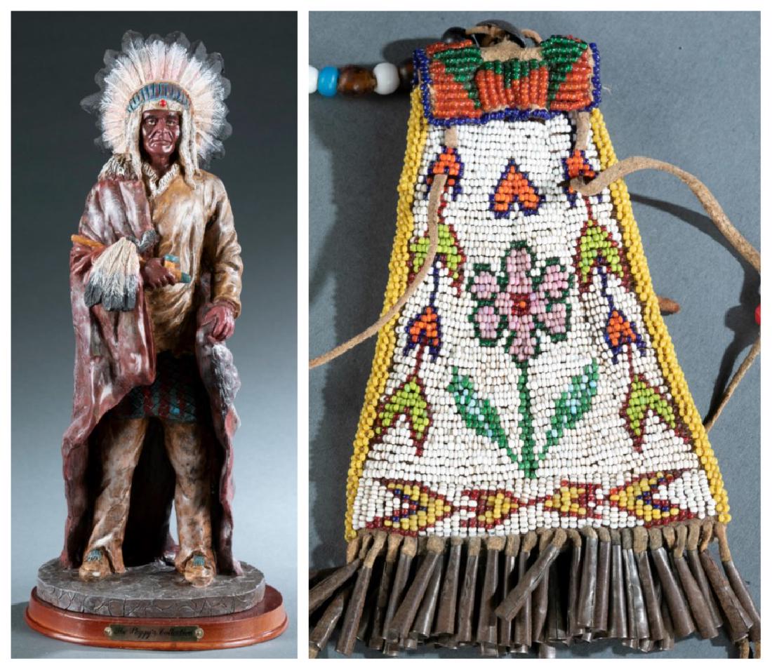 Plains figure & bag. 20th century. (1 of 10)