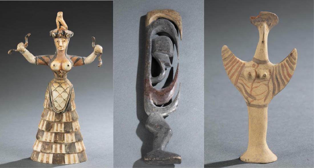 3 Figures 2 Minoan and 1 African. 20th century. (1 of 12)