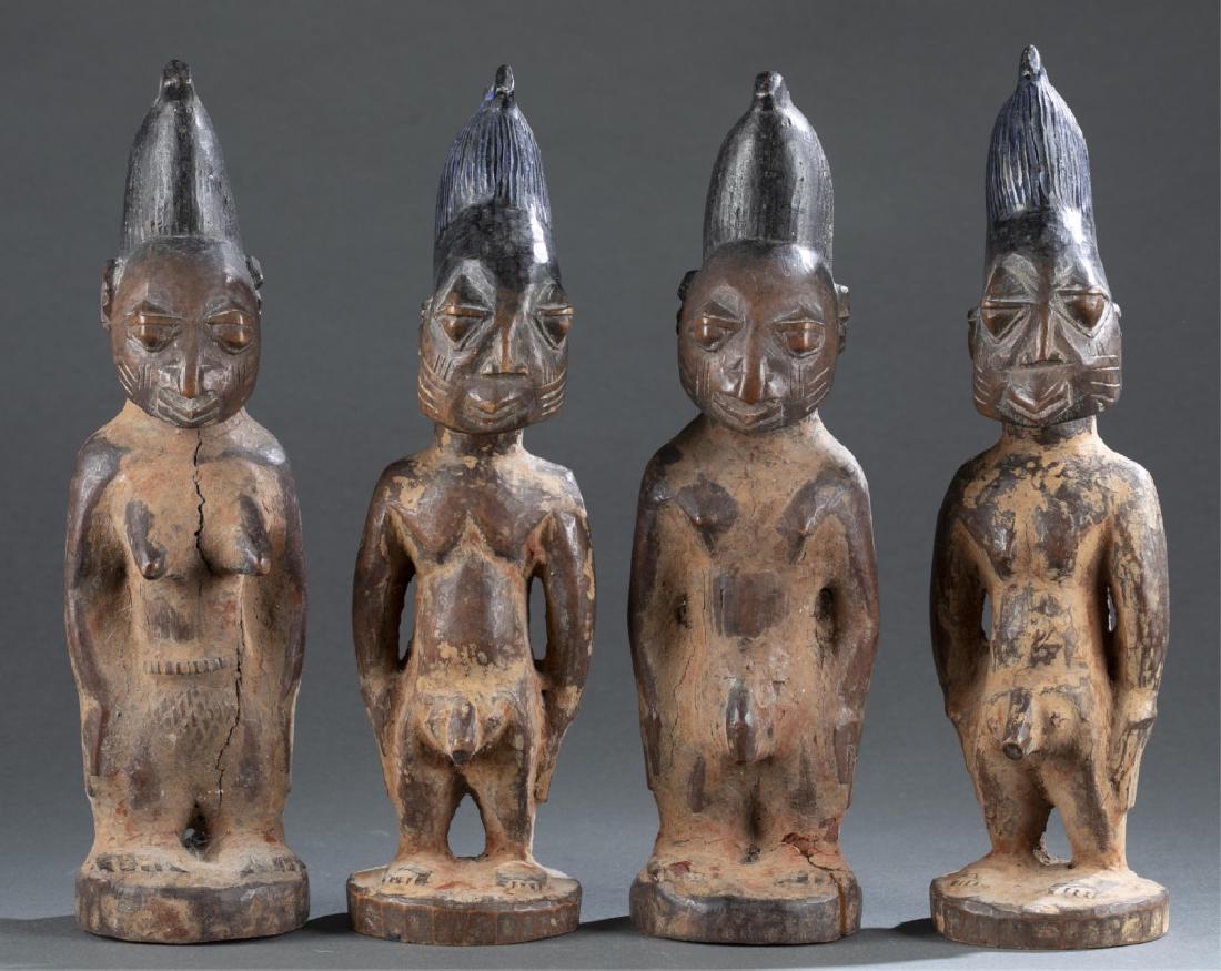 2 Pairs of Ibeji figures. 20th century. (1 of 11)