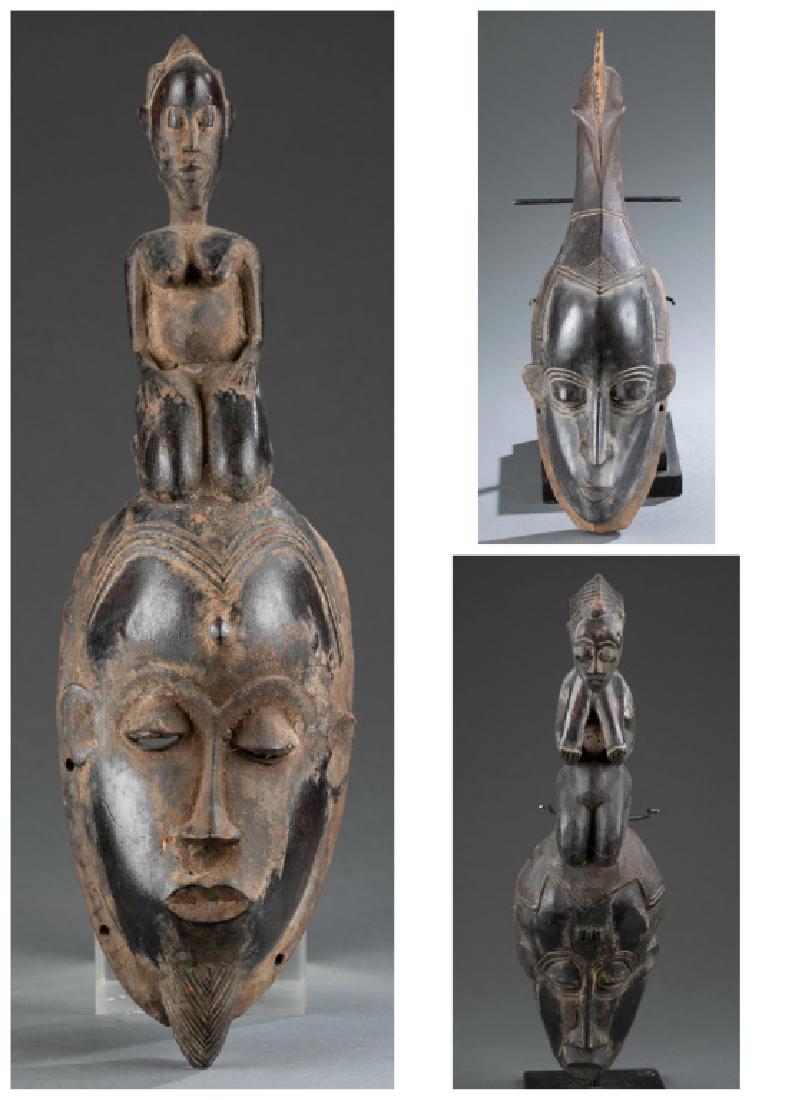 3 West African masks. 20th century. (1 of 14)