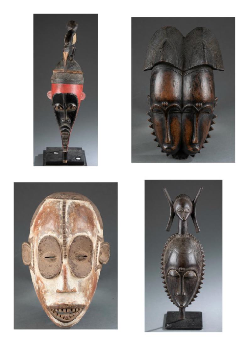 4 West African masks. 20th century. (1 of 16)