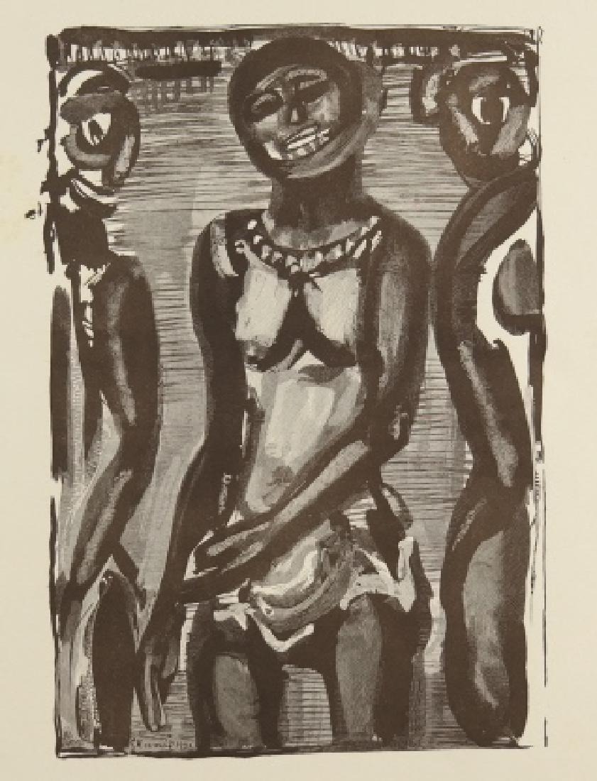 Georges Rouault. Les RÃ©incarnations du PÃ¨re Ubu.: Aubert, Georges (French, 1871 - 1958) after Georges Rouault (French, 1871-1958). Untitled. 1929-1932. Wood engraving. From Les RÃ©incarnations du PÃ¨re Ubu. Drawn and designed by Rouault. Block ca