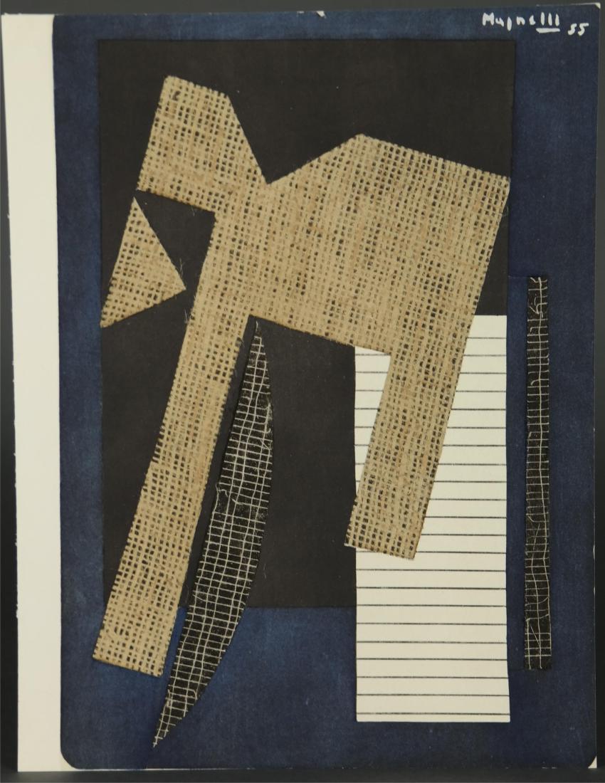 Alberto Magnelli. Composition. XXe Siècle. 1957.: Magnelli, Alberto (Italian, 1888-1971). Composition from XXe Siècle. 1957. Pochoir stencil print. Edition of 200. Published by San Lazzaro, Paris. Printed by Jacomet. Sheet: 12 3/8" x 9 1/2" Cond