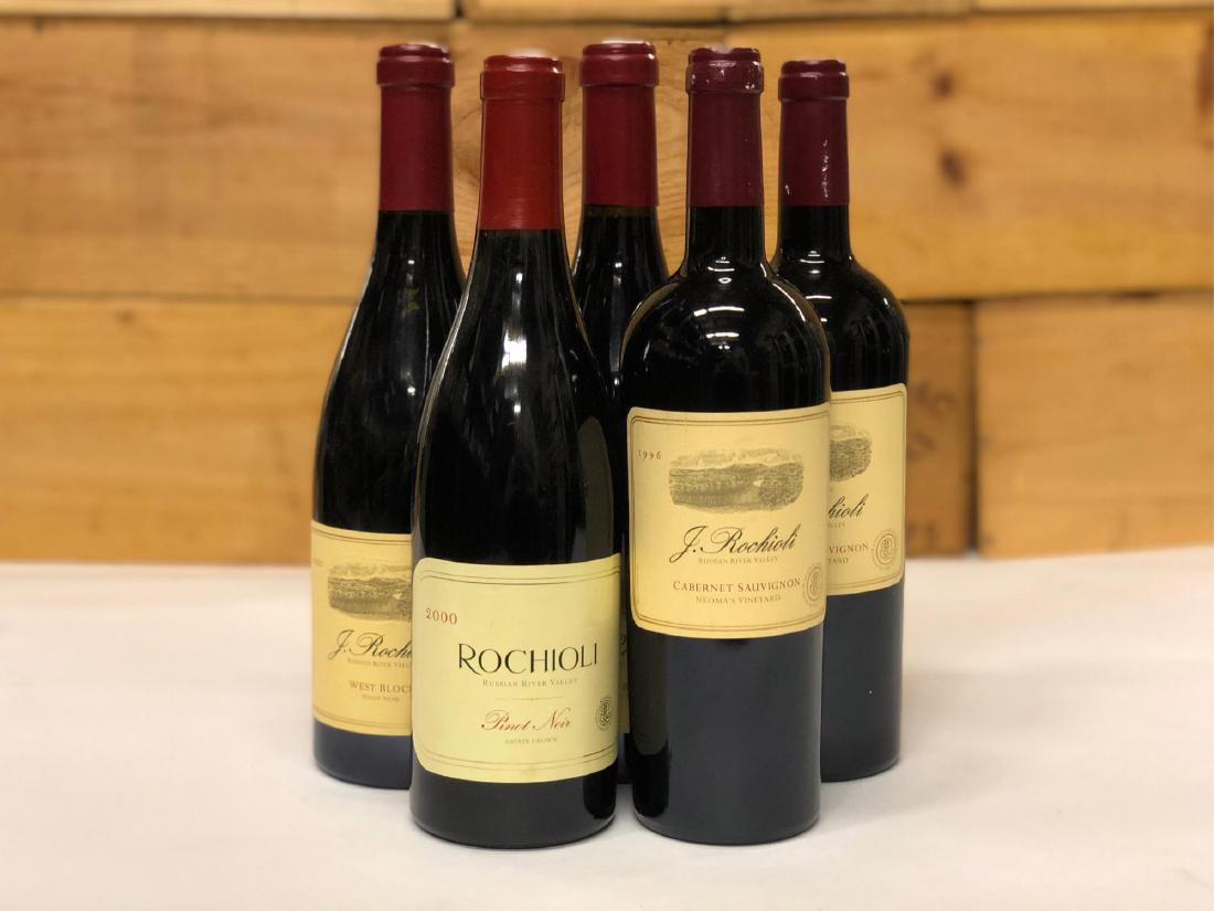 J. Rochioli Vineyards, Russian River Valley, Pinot: J. Rochioli West Block, Russian River Valley, Pinot Noir, 2000 (3); Neoma's Vineyard, Russian River Valley, Cabernet Sauvignon, 1996 (2)**** Wine lots will be shipped 1-2 weeks post sale. There is an