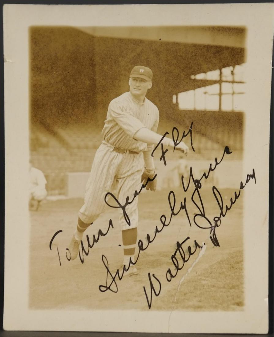 Walter Johnson Photograph. Inscribed. (1 of 2)