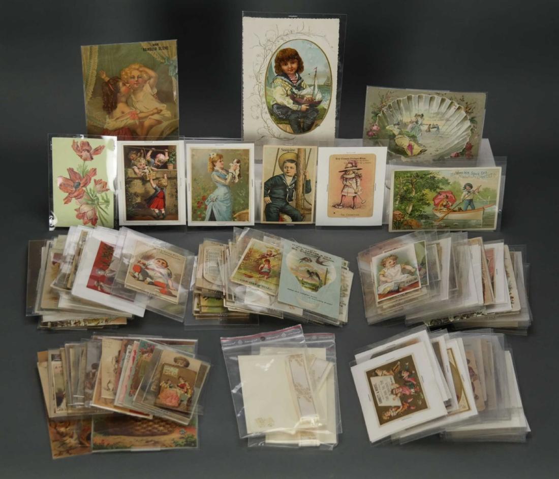 Approximately 200 Trade Cards. c.1880s-1930s. (1 of 6)