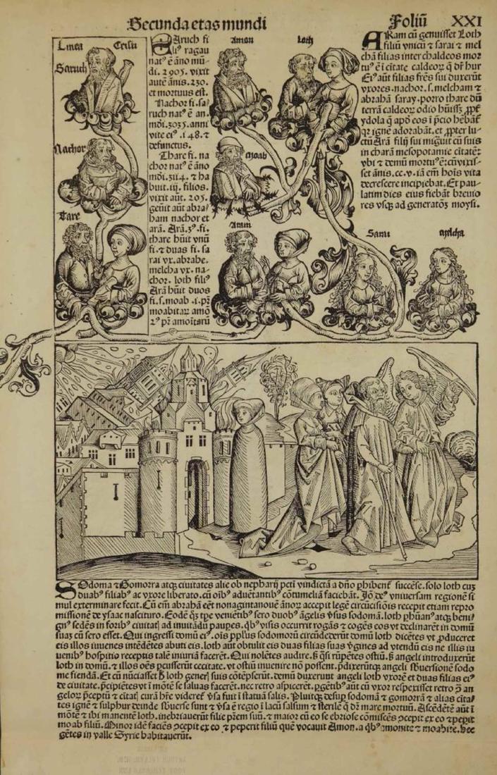 Leaf from The Nuremberg Chronicle. 1493. (1 of 5)