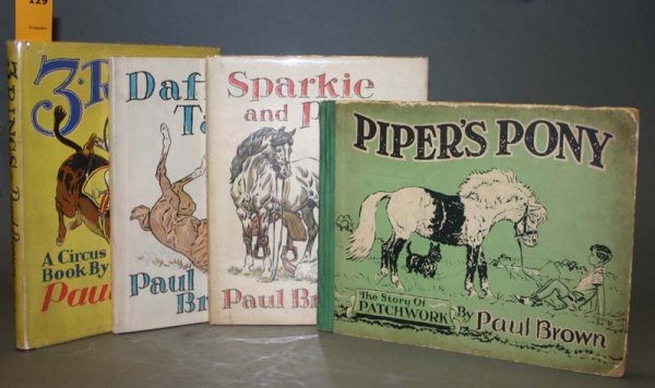 Paul Brown, 4 First editions, 3 in dustjacket.