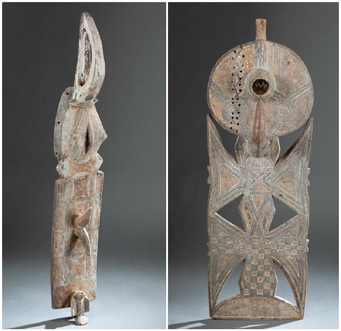 2 West African style plank masks. 20th century. (1 of 11)