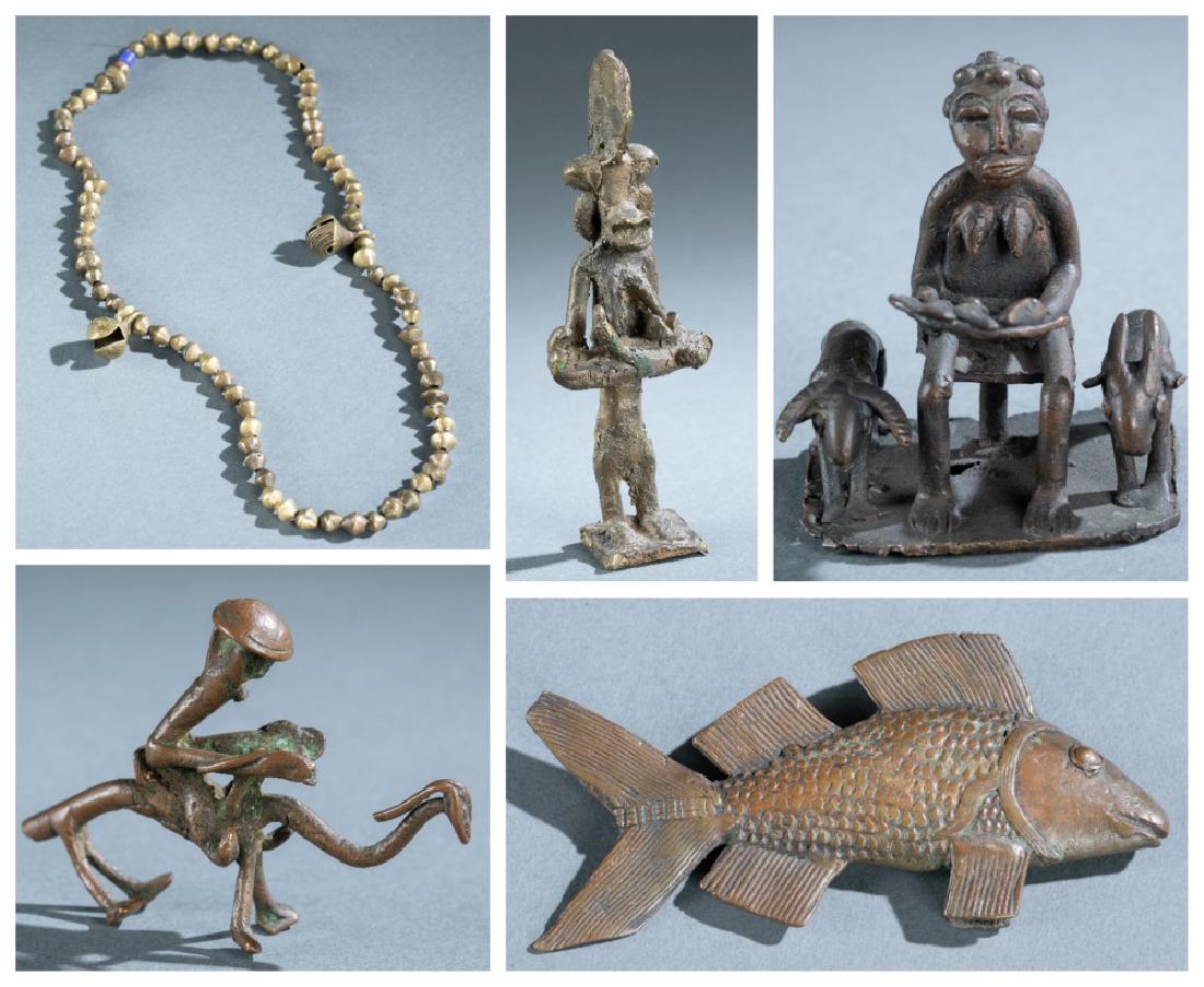 5 West African brass objects. 20th century. (1 of 16)