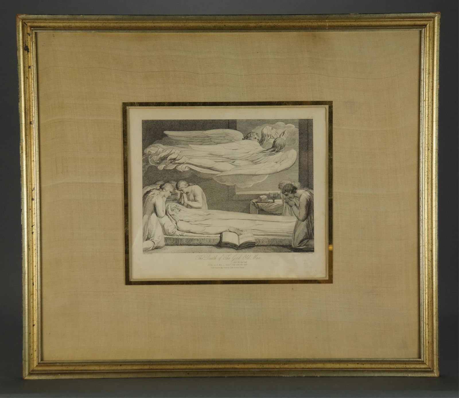 After Blake. Blair. The Grave. 2 Engravings. 1813.: [Prints] After William Blake (British, 1757-1827). Engraved by Louis Schiavonetti (Italian, 1765-1810). Two engravings from "The Grave, A Poem. By Robert Blair. Illustrated By Twelve Etchings Executed