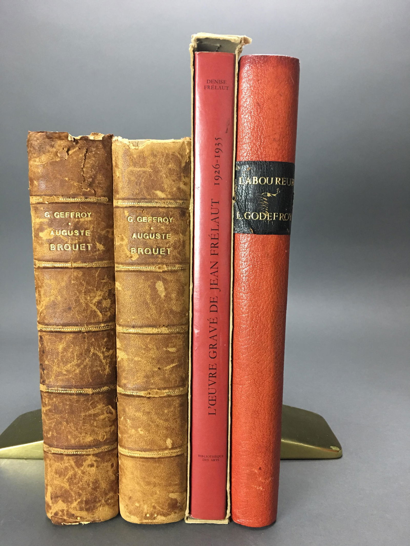 4 vols. French Printmakers. Catalogue Raisonnes.: [Art Reference] 3 Titles, 4 volumes. French printmaker catalogue raisonnes. Includes: (1) Godefroy, Louis. L'Oeuvre Grave de Jean-Emile Laboureur. Chez L'Auteur, Paris, 1929. (2) Frelaut, Denise. L'oe