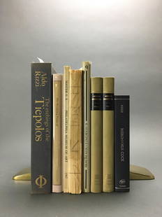 8 vols. Old Masters.: [Art Reference] 7 Titles (8 Vols). Hardcover but last two, v.d. (1).Schwarz. Augustin Hirschvogel. 2 Vols. (2) Bagni. Il Guercino...Incisori. (3) Rizzi. The Etchings of the Tiepolos. (4) Armstrong. Mo