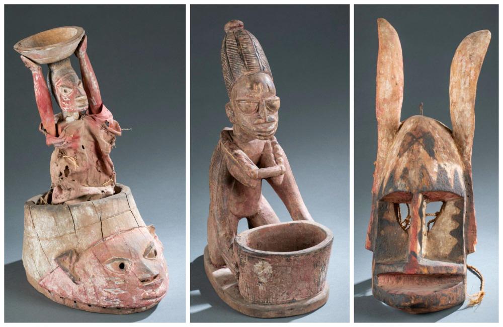 3 West African Objects. 20th c. (1 of 20)