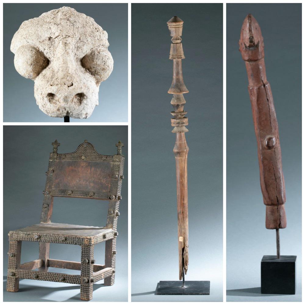 4 West African Objects. 20th c. (1 of 20)
