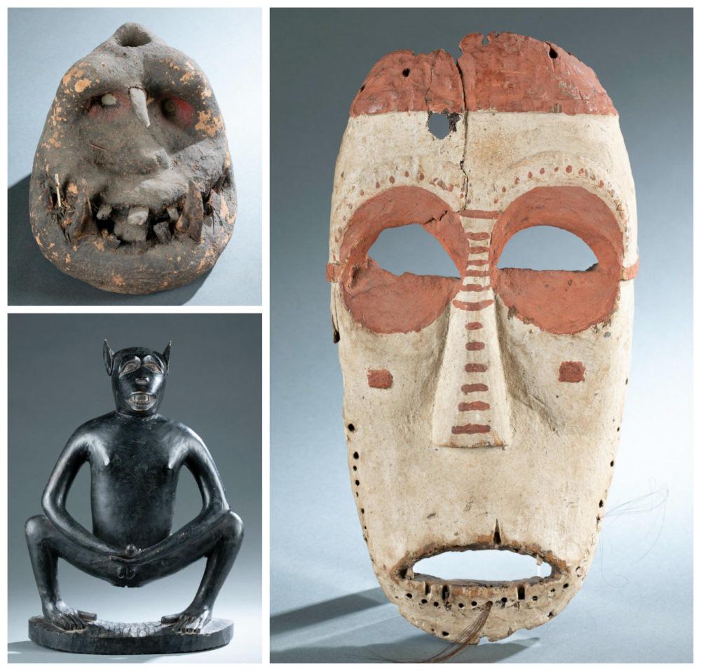 3 African Figural Objects. 20th c. (1 of 20)