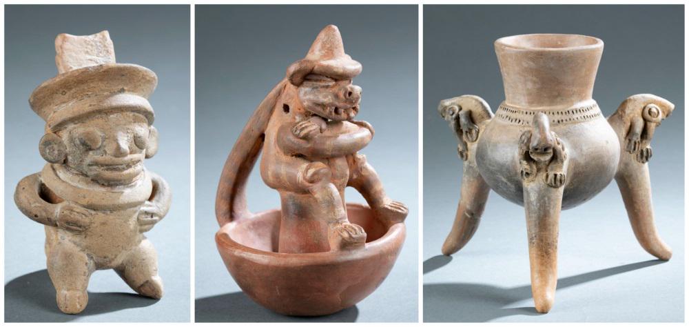 3 Pre-Columbian Style Objects. 20th c. (1 of 16)