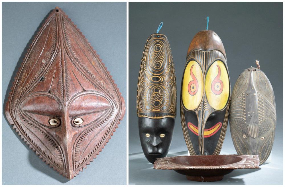 5 New Guinea Style Objects. 20th c. (1 of 18)