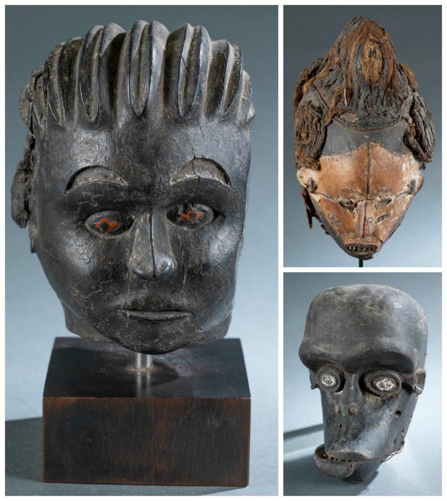 3 Ethnographic Masks & Figures. 20th c. (1 of 17)