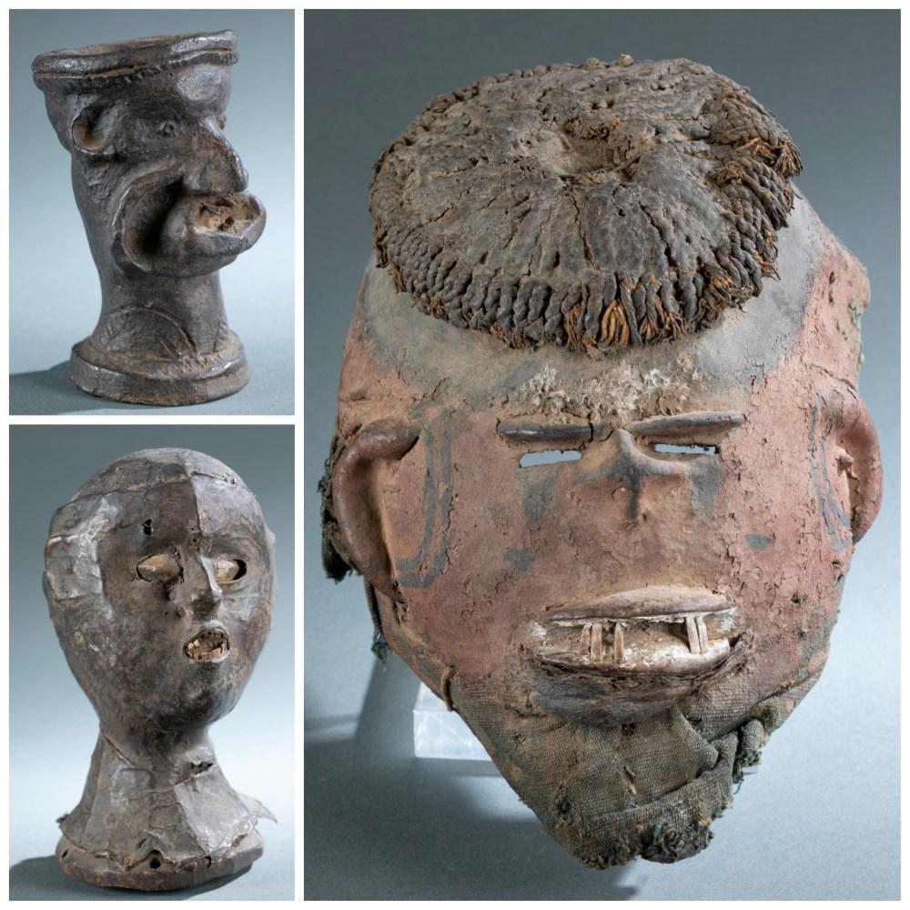 3 Ethnographic Figural Objects. 20th c. (1 of 18)
