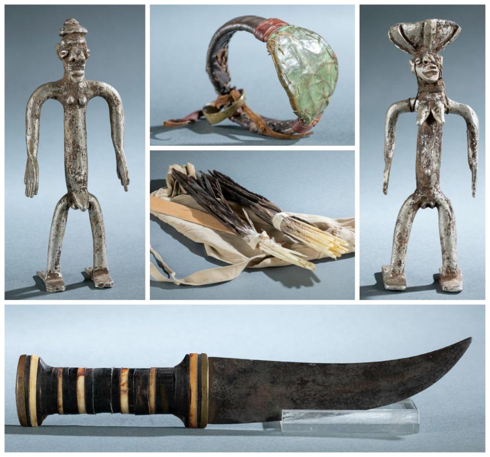 5 Figures and Personal Objects. 20th c. (1 of 20)