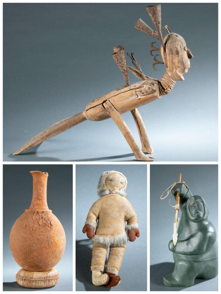 4 Ethnographic Figures & Objects. 20th c. (1 of 20)