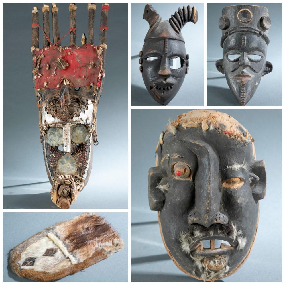 5 Ethnographic Masks and Objects. (1 of 20)