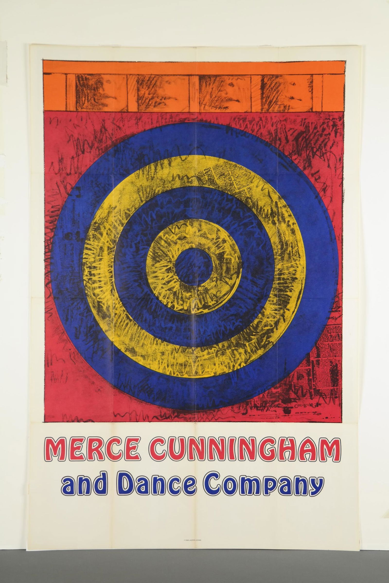 2 posters. Merce Cunningham. Jasper Johns. c.1968.: [Artworks] 2 posters. (1) Jasper John's "Target" poster, Merce Cunningham and Dance Company, circa 1968. (2) Festival International de Jazz de Montreal. 1996._x000D_ Provenance From The Getz-McDonagh