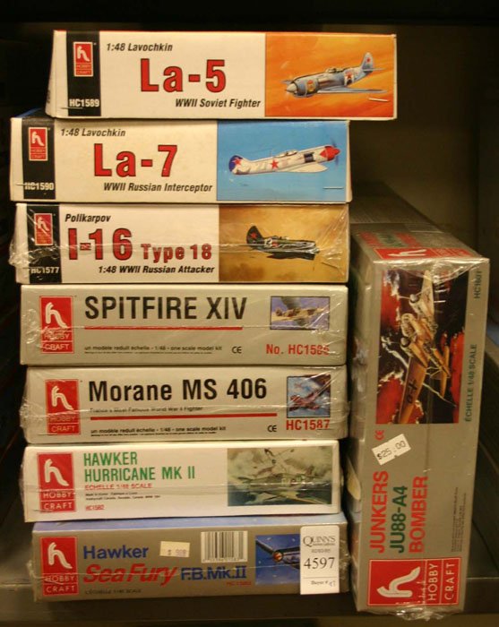 8 Model Kits ++ Hobby Craft, Polikarpov I-