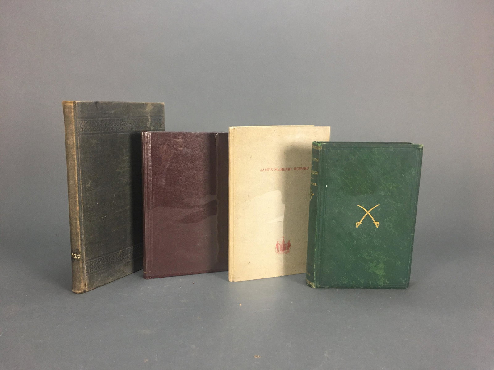 4 vols. Confederate Memoirs.: [Civil War] 4 volumes. Includes: (1) Gilmor, Harry. four Years in the Saddle. Harper & Brothers, New York, 1866. 8vo. Green cloth with gilt lettering and decoration. (2) Smith, Tunstall. James McHenry