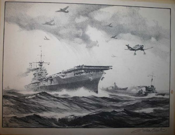 Richard D E. Bishop etching, 2 Martin Grant lithos - 3