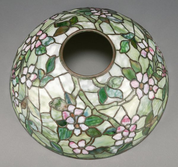 Tiffany Studios "Apple Blossom" bronze table lamp - 2