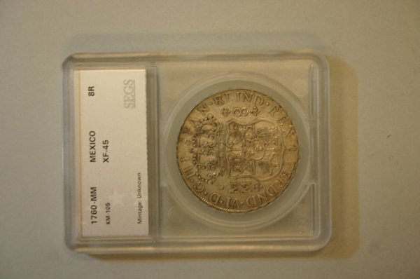 1760 Pillar Dollar XF-45. - 5