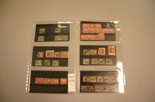 many cancelled US air post stamps including - 2
