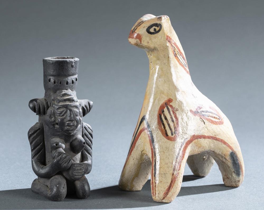 2 Mexican Style ceramic figures. 20th c. (1 of 7)