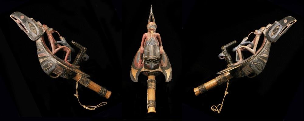 Northwest Coast Style Rattle. 20th c. (1 of 7)