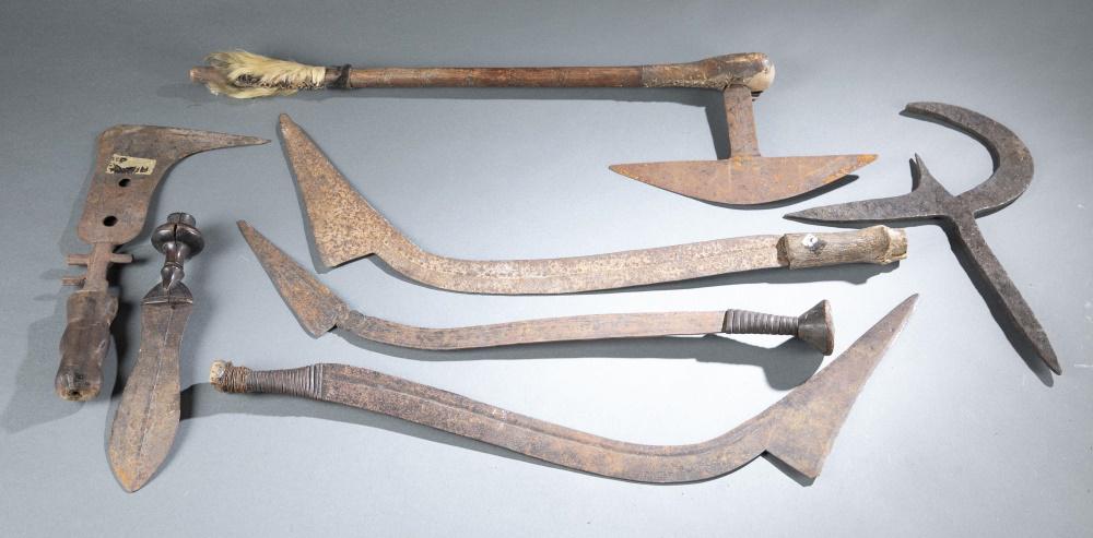 7 Central African Style Swords. 20th c. (1 of 6)