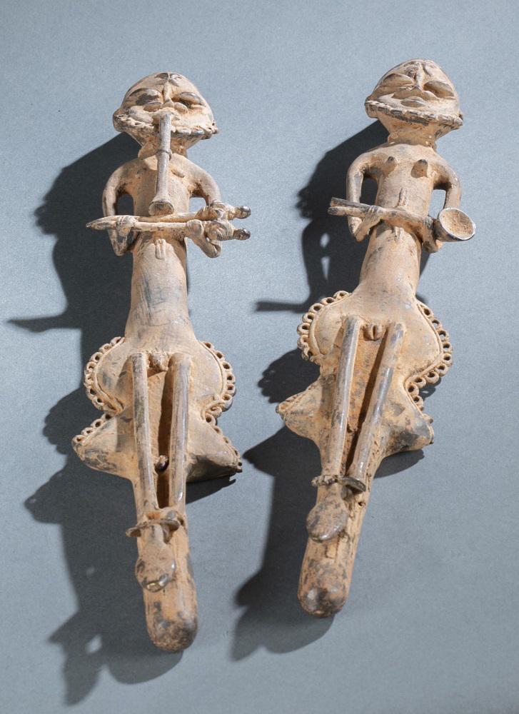 2 Ogboni Style Figures. 20th c. (1 of 7)